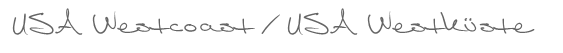  USA Westcoast / USA Westküste