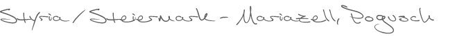 Styria / Steiermark - Mariazell, Pogusch