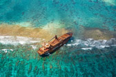 Belize - Belize City - Wrecked British Cargo Ship "Transfer" @Lighthouse Reef | 90/115